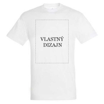 Tričko s Vlastnou Potlačou - Biele