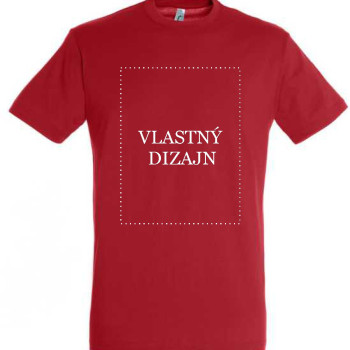 Tričko s Vlastnou Potlačou - Červené