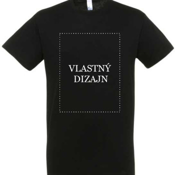 Tričko s Vlastnou Potlačou - Čierne