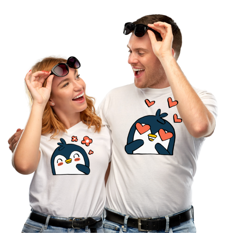 Tričko s vlastnou potlačou pre páry image