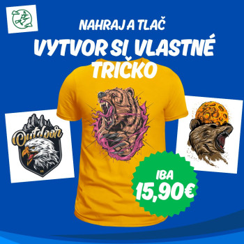Tričko s Vlastnou Potlačou - Modré