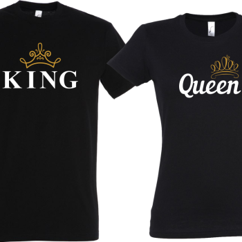 King a Queen - dámske + pánske tričko