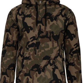 Mikina - Camouflage s kapucou