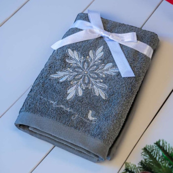 Uterák s vyšívanou ozdobou SNOWFLAKE