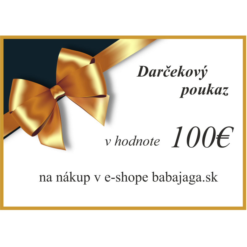 Darčeková poukážka na 100€ + doručenie zdarma Darčeky, Darčekové poukážky image
