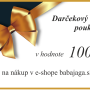 Darčeková poukážka na 100€ + doručenie zdarma