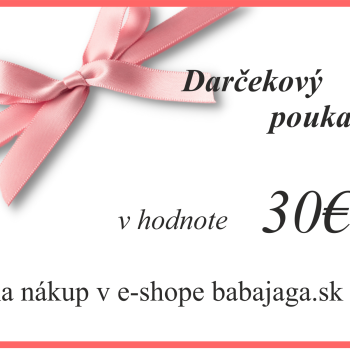 Darčeková poukážka na 30€