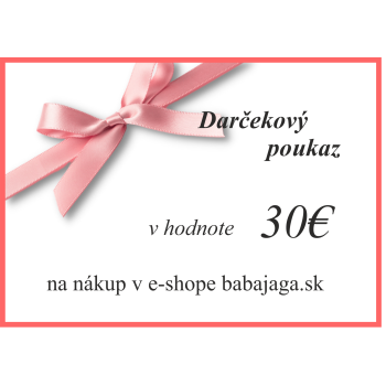 Darčeková poukážka na 30€
