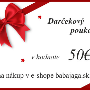 Darčeková poukážka na 50€