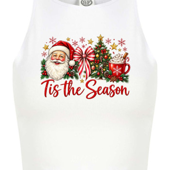 Dámsky vianočný cropped top – ’Tis the Season