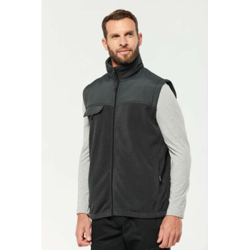 Fleece bunda s odnímateľnými rukávmi