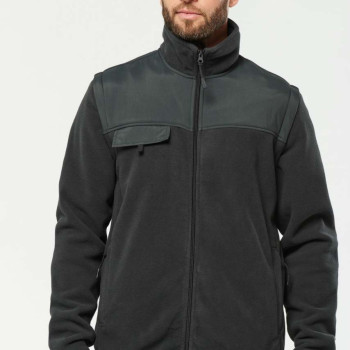 Fleece bunda s odnímateľnými rukávmi