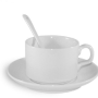 Hrnček biely s podšálkou 150ml