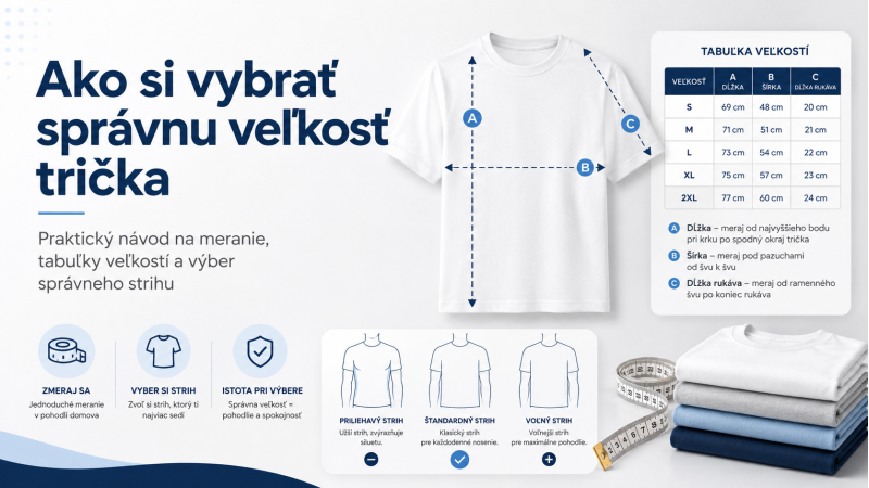 Ako si vybrať správnu veľkosť trička