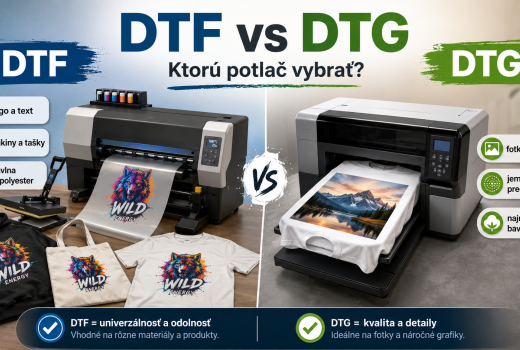DTF alebo DTG potlač: ktorú technológiu vybrať na tričko?
