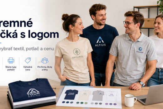 Firemné tričká s logom: kompletný návod pre firmy, školy a tímy
