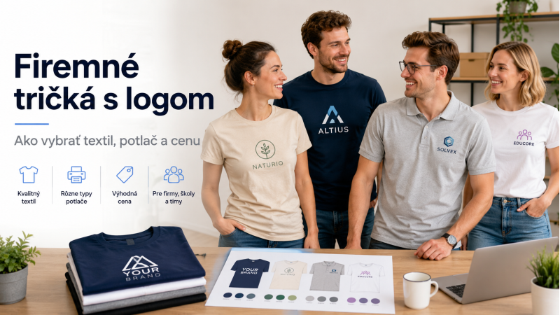 Firemné tričká s logom: kompletný návod pre firmy, školy a tímy