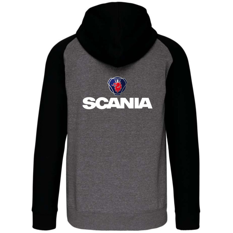 Mikina - s motívom Scania dvojfarebná Mikiny, Auto / moto