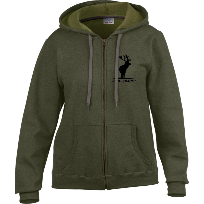 Mikina dámska - Lovu zdar Mikiny, Poľovník / rybár image