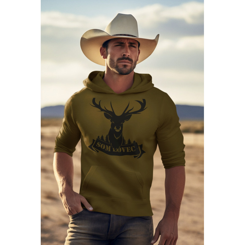 Som Lovec - mikina s kapucňou Mikiny, Poľovník / rybár image