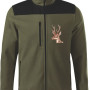 Srnec, Mikro Fleece bunda pre poľovníkov s výšivkou,