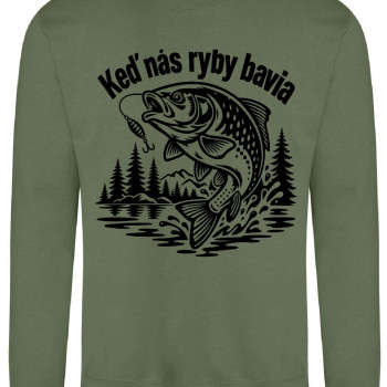 Rybárska mikina Keď nás ryby bavia