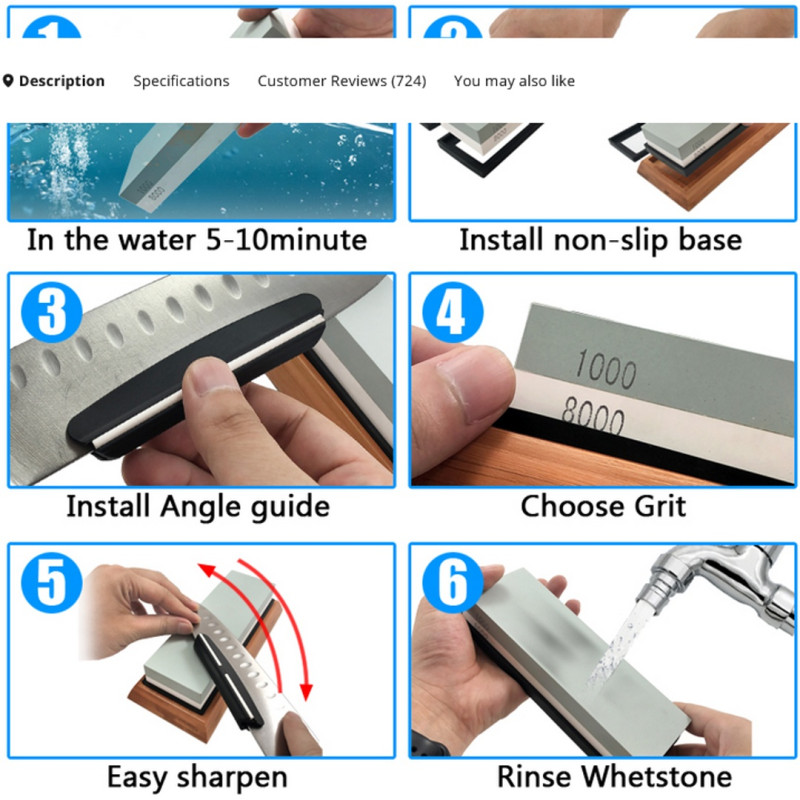 Brúsny kameň 2000/5000 set Nože / Kuchyňa, Brúsky, Ocieľky a Osličky image