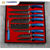 Set kuchynských nožov 9ks, modrá rúčka Nože / Kuchyňa, Kuchynské nože image