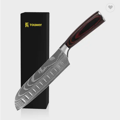 Kvalitný Kuchynský nôž - Japonský,  rúčka vo farbe dreva image