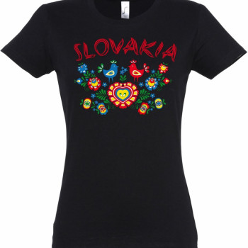 Tričko Slovakia s Ornamentom, dámske