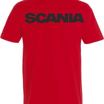 Tričko s motívom Scania červené