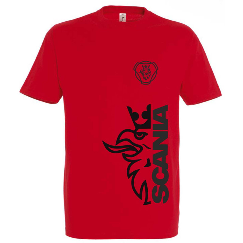 Tričko s motívom Scania červené Tričká, Tričká s motívom Aut image