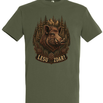 Poľovnícke tričko Jeleň – Lovu zdar!