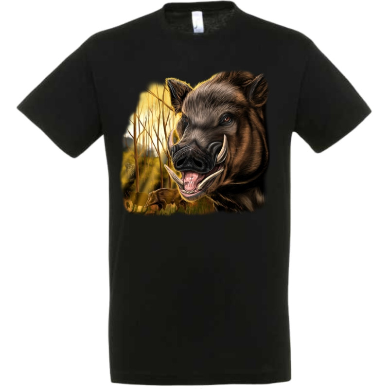 Tričko s farebnou potlačou Diviak Tričká, Tričká Poľovník / Rybár