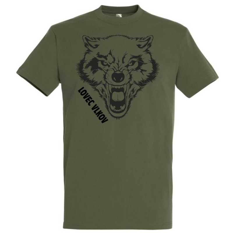 Tričko Lovec vlkov Tričká, Tričká Poľovník / Rybár image