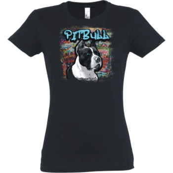 Tričko s motívom Pitbull, farebné