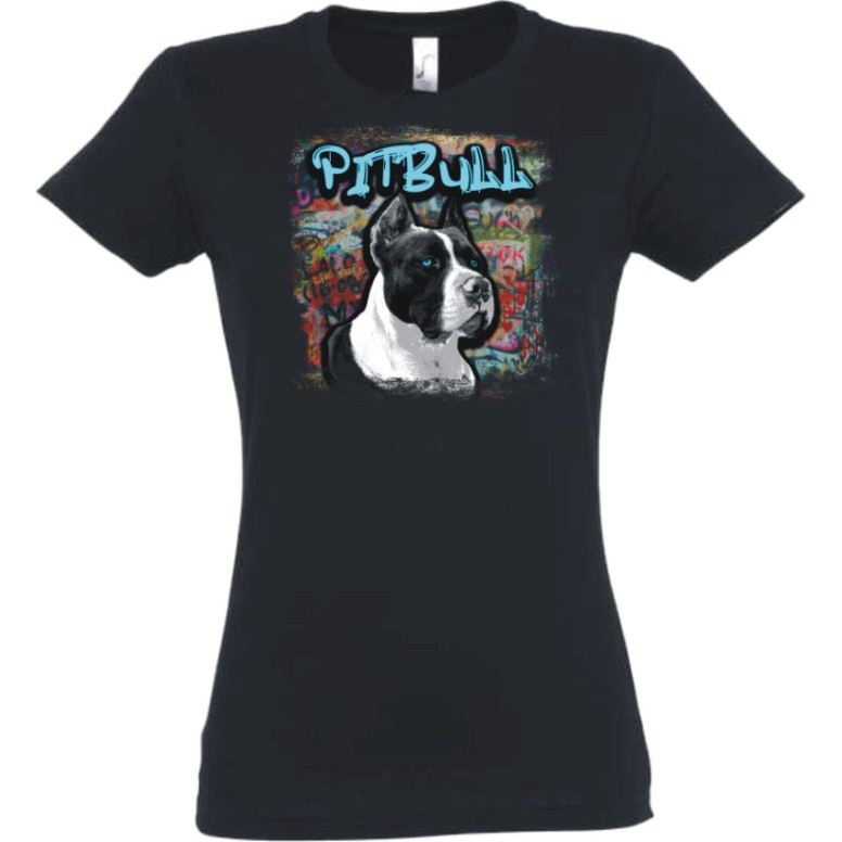 Tričko s motívom Pitbull, farebné Tričká, Tričká Pre psíčkarov image