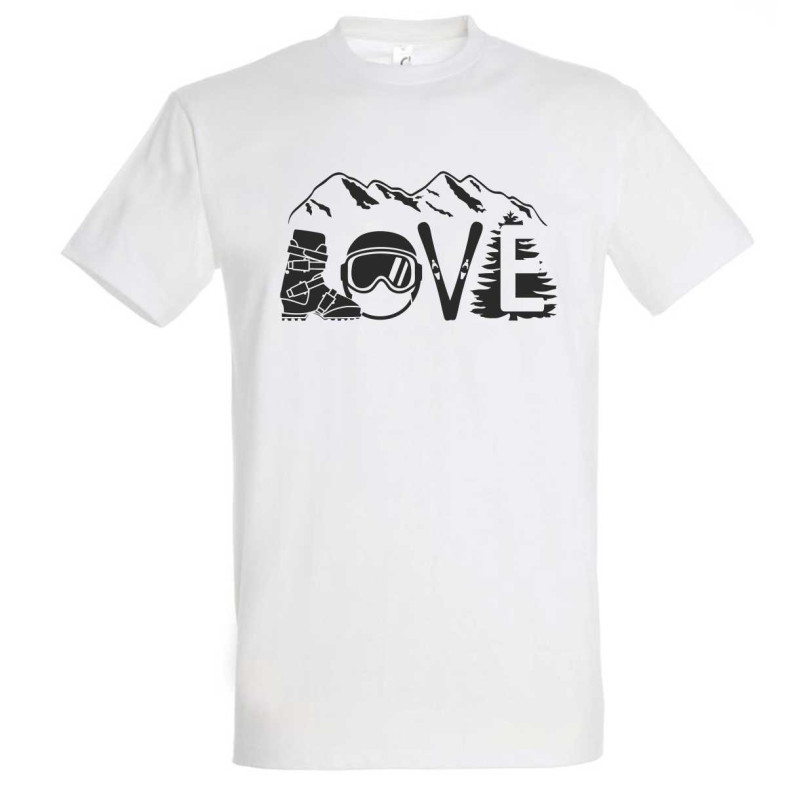 Tričko Love skiing image