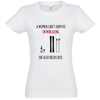 A woman cannot survive on wine alone