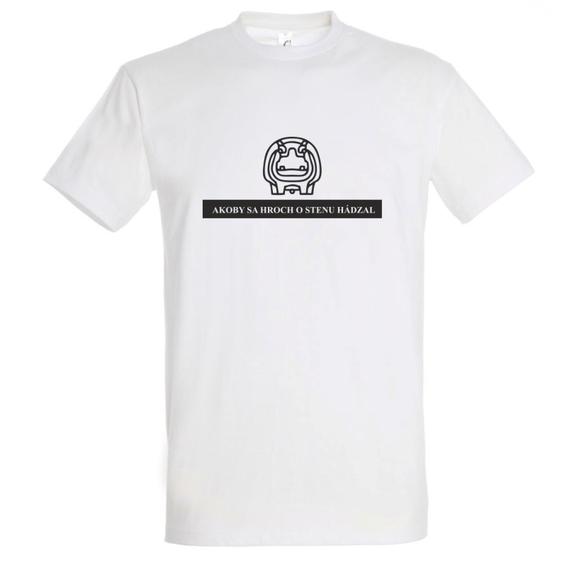 Akoby sa hroch o stenu hádzal Tričká, Veselé tričká, Pánske tričká image